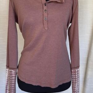 Free people Henley Long Sleeve Top